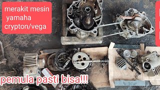 Assembling a Yamaha Crypton/Vega engine from scratch