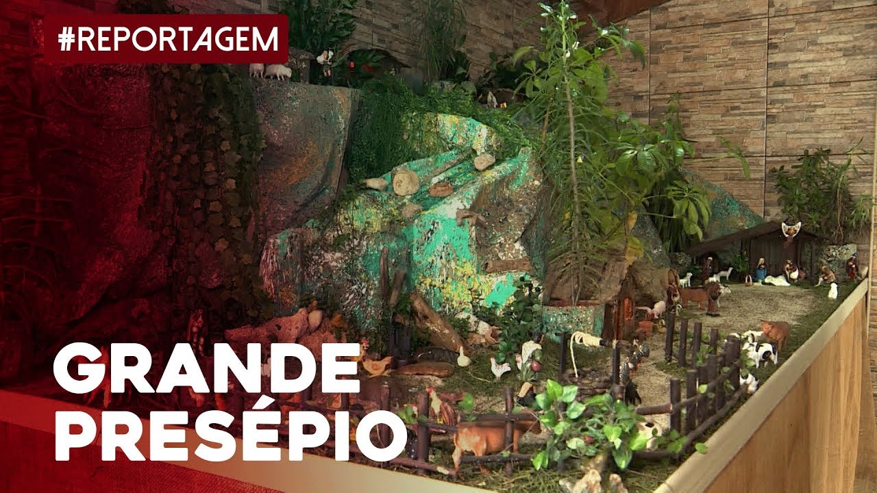 Conheça a família que tem tradição de montar grandes presépios