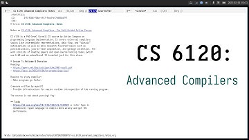 Lesson 1: Welcome & Overview | CS6120: Advanced Compilers