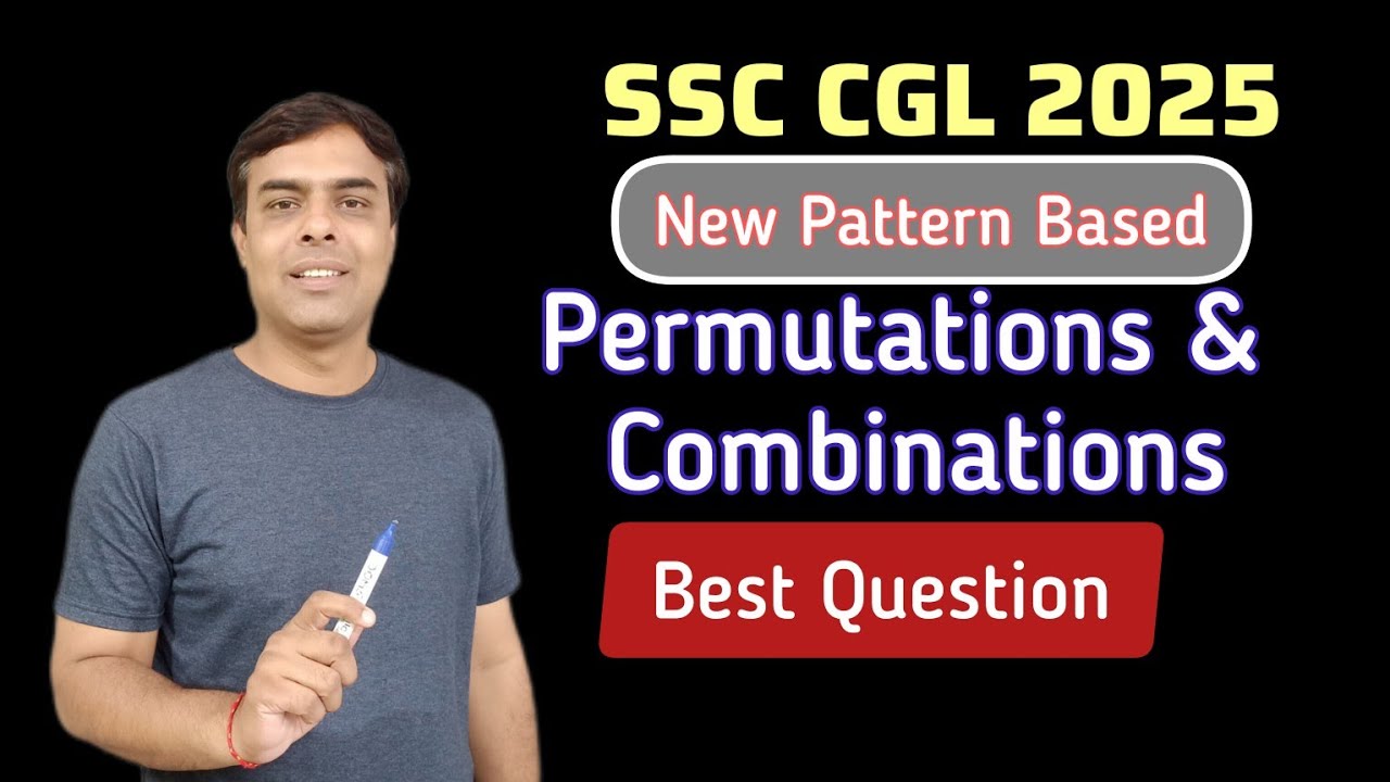 SSC CGL Maths | Permutation & Combination - #maths #ssccgl - YouTube