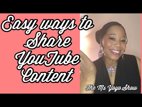 Easy Ways To Share YouTube Content
