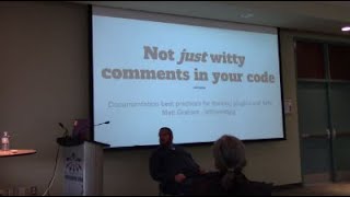 Matt Graham: Not just witty comments in your code: Documentation best practices for themes, plugi...