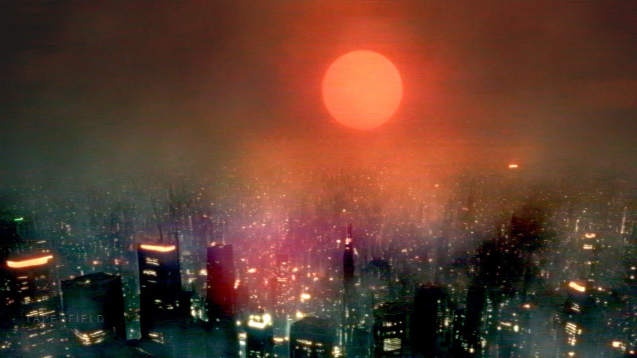 Cyberpunk City Sunset: Sci-Fi Ambient Music for Deep Focus & Sleep | Blade Runner Vibes [VHS]