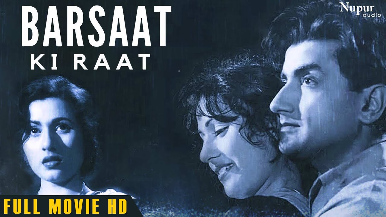 Barsaat Ki Raat 1960  Old Hindi Classic Full Movie  Bharat Bhushan Madhubala Shyama Mumtaz