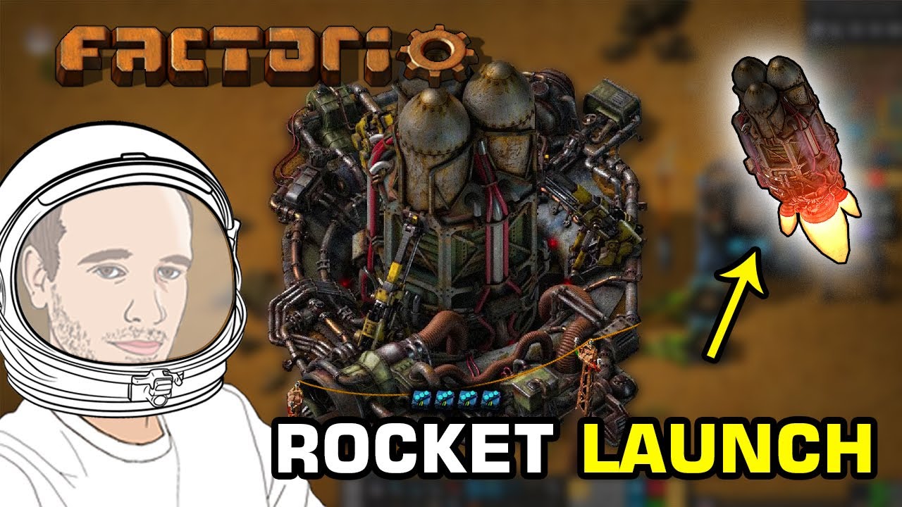 Lets Play Factorio - Part 14 - ROCKET LAUNCH - YouTube
