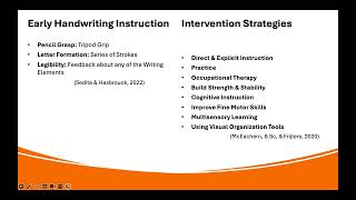 Writing Framework Presentation: Transcription Handwriting