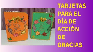 TARJETA PARA EL DIA DE ACCION DE GRACIAS🎴🍁🍂🦃#diyideas #accióndegracias #thanksgiving #tutorial #diy