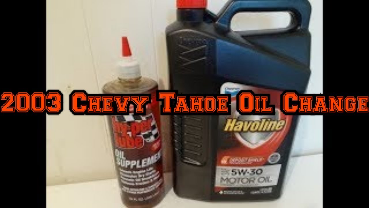 How To Change Oil On 2003 Chevy Tahoe - YouTube