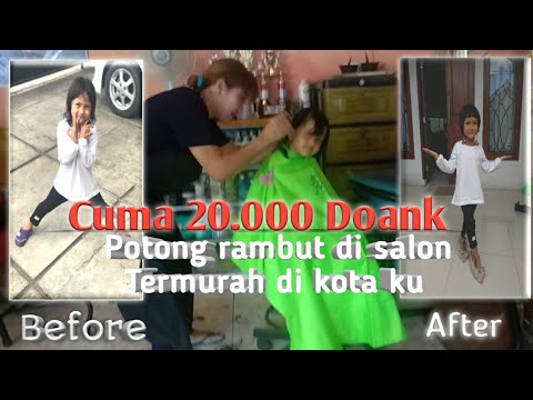 Potong Rambut  di salon termurah dikotaku tante salonnya 