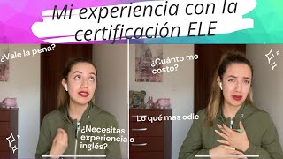 Mi experiencia Certificación ELE | en el International House