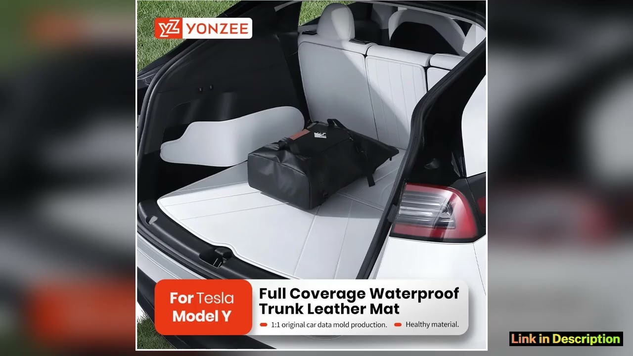 YZ High Quality Leather Trunk Mat For Tesla Model Y Custom Full Cover Mats Water Proof Protection
