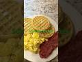 #breakfast eggs, waffles, turkey, bacon #subscribe #cooking #lifestyle