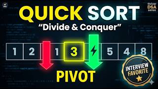 Quick Sort Explained | Fastest Sorting Algorithm for Interviews 🚀 | Striver DSA