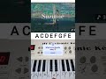 Suzume no Tojimari  piano tutorial 🎹🎹🎹#YouTubeShorts #viral #trending #shortsfeed #x49pianobeats