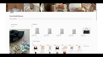 Notion Wardrobe Manager | Outfit Planner