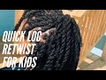 Easy Starter Loc Retwist w/ Oil and Water and no tools | Quarantine Retwist