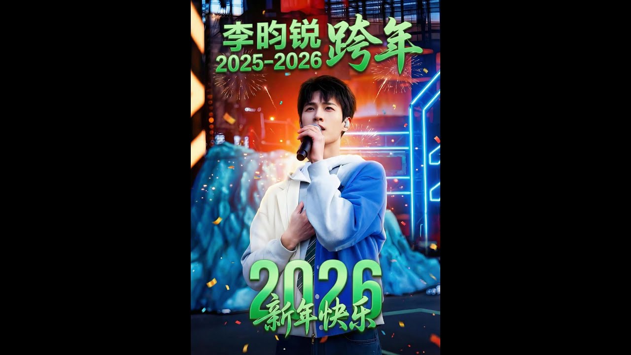 【四首纯享版】李昀锐 2025-2026 跨年舞台表演《New Bot》《龙的传人》《最美的太阳》《心愿便利贴》