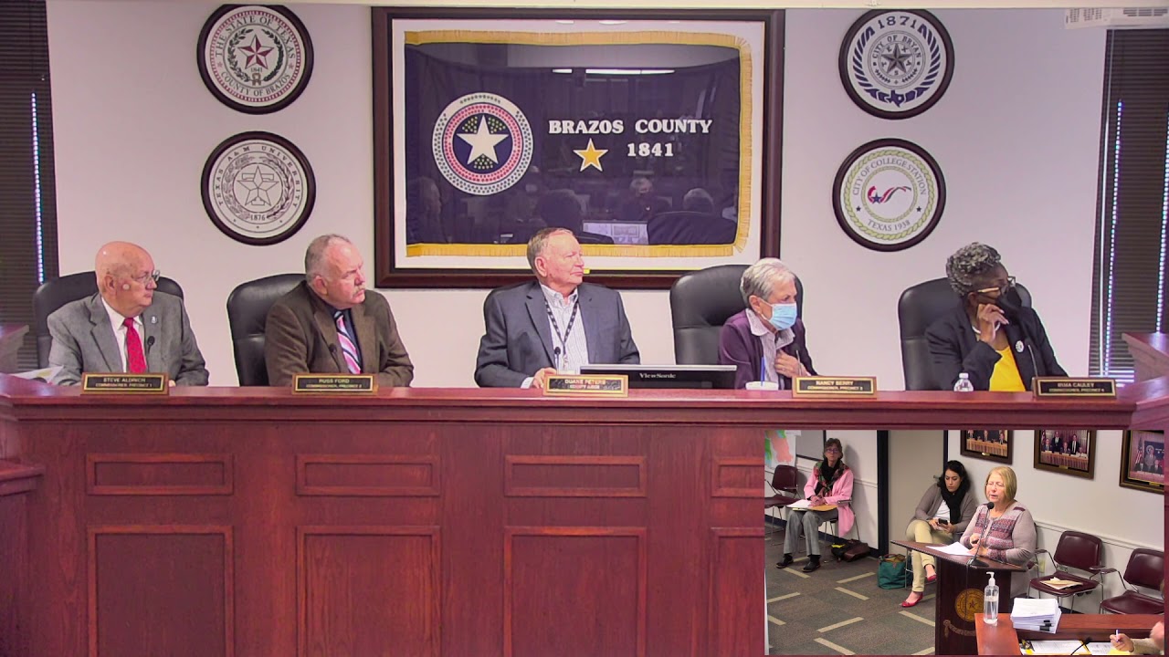 12-7-2021 Brazos County Election Precinct Redistricting Workshop