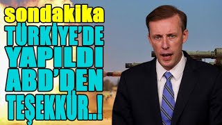 #sondakika ABD'DEN TÜRKİYE'YE TEŞEKKÜR.. SİZ OLMASANIZ BİZ YAPAMAZDIK..!!