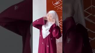 *Trending Bow Abaya with Stoller**Bow Front Embroidered with Piping work