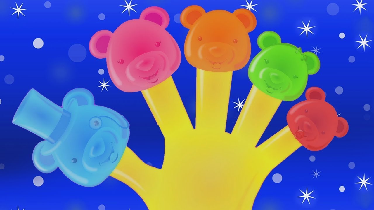 желе медведей пальцы семьи детские рифмы для детей детская песня