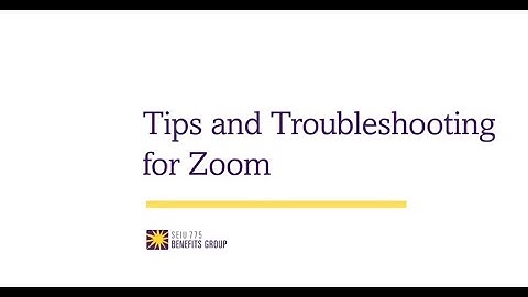 Tips and Troubleshooting for Zoom on a Computer (Mac or PC)