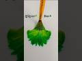 Green One Stroke Relax Art | Relaxing & Satisfying #youtubeshorts #shortsfeed #art #colors #viral