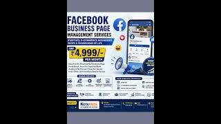 Facebook Page Management Services ₹4,999/Month | Grow Your Business Fast | Kotapride Digital