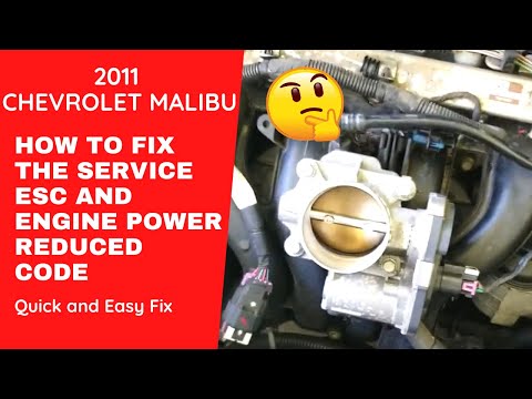 2011 Chevrolet Malibu how to fix service ESC and loss of power.