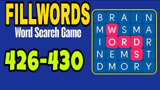 FILLWORDS Word Search Games level 426 427 428 429 430