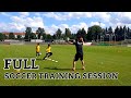 Full training session  soccer drills    