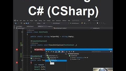 Unit Testing in DotNet (CSharp) [2021]