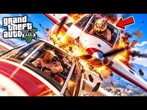 ME SABOTARAM NO RACHA DE AVIÕES DO GTA V! 😱✈️ com @AlanYoshiaki10 e @Hiddengames