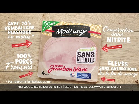 MADRANGE Mon jambon blanc Conservation sans nitrite - video from Madrange