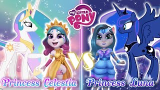 My talking angela 2 || My little Pony || Prinncess Celestia vS Princess Luna || cosplay screenshot 4