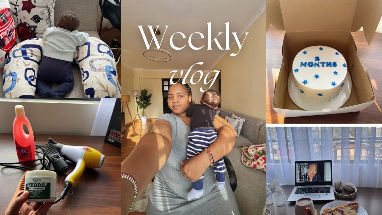 Motherhood Vlog:Our baby turned 2months old,hair maintenance, Grocery shopping haul & many more 