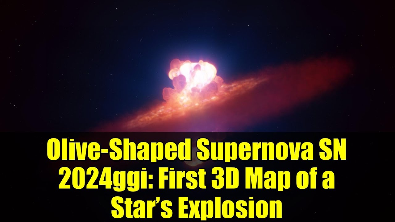 Olive-Shaped Supernova SN 2024ggi: First 3D Map of a Star’s Explosion