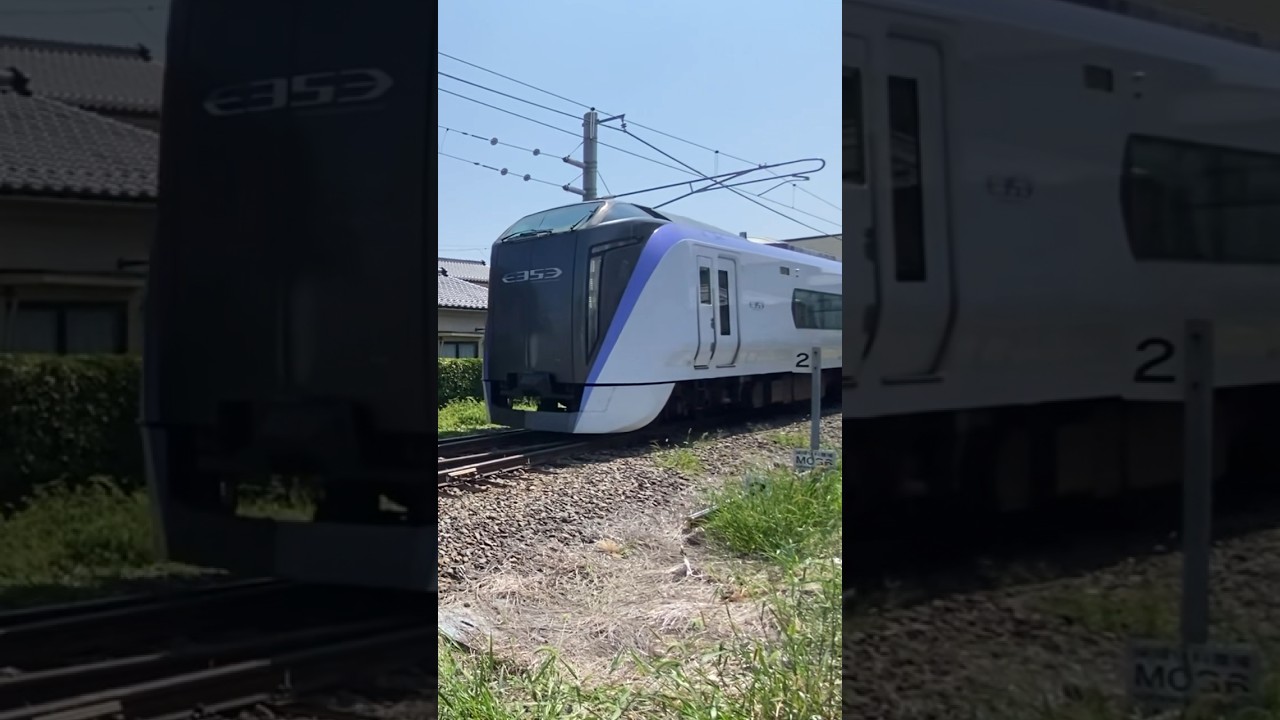 あずさ5号豊科温踏切で撮影