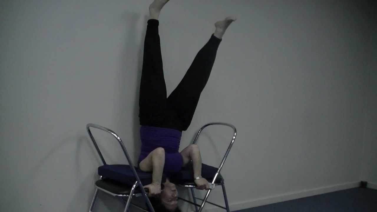 Headstand Using Chairs Headstand Using Chairs
