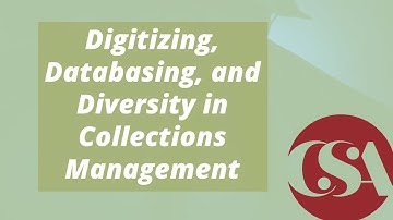 Digitizing, Databasing, and Diversity in Collections Management
