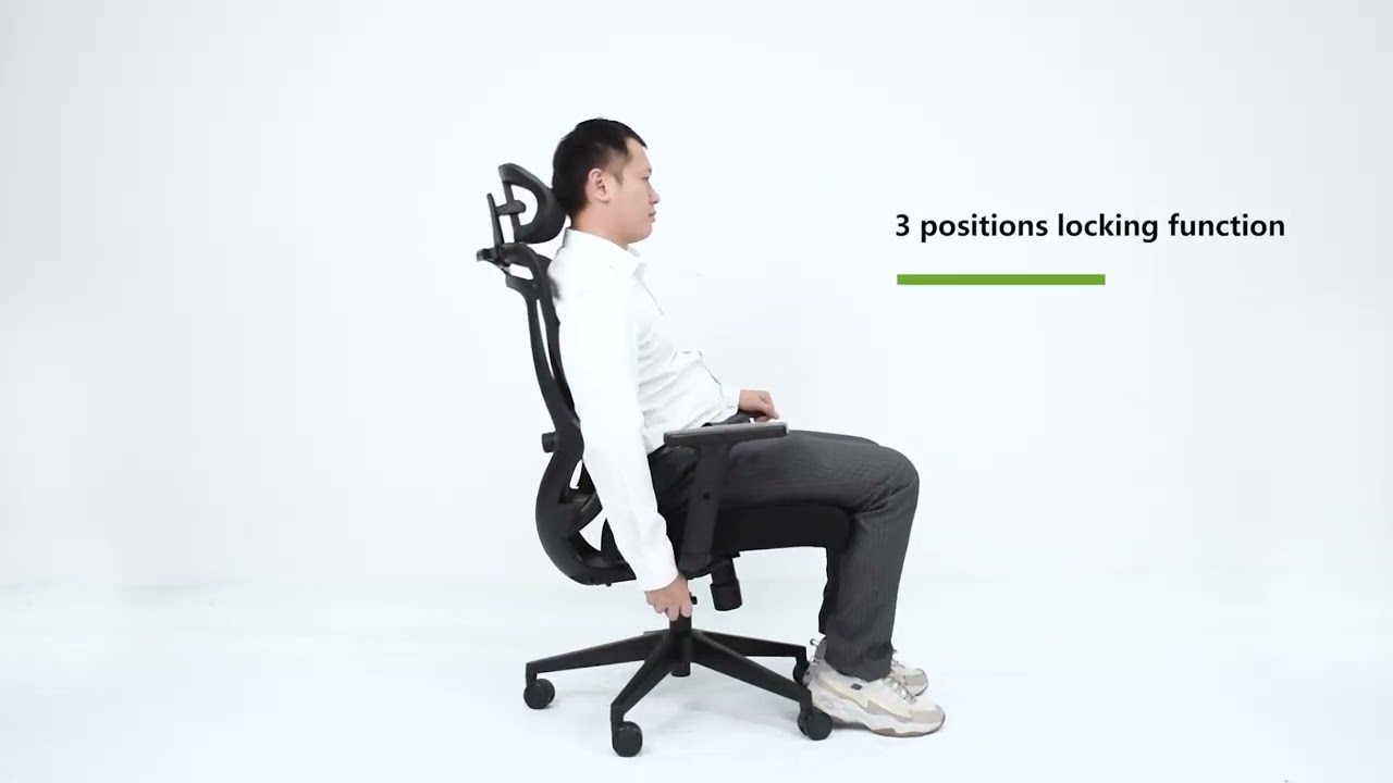 Scaun ergonomic Icon-H, spatar Mesh, sezut textil, Negru