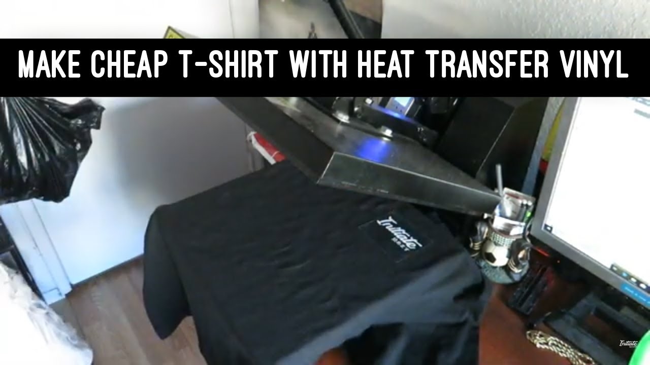 How To Make Cheap T-Shirts With Heat Transfer Vinyl | Silhouette Cameo 3