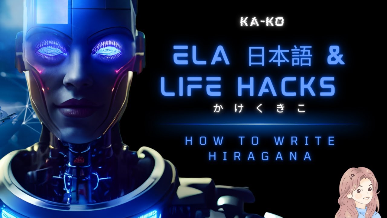 How to write hiragana か き く け こ (KA KI KU KE KO) Learn japanese Nihongo ...