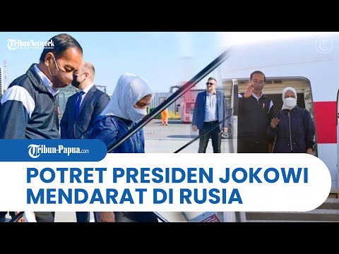 Potret Presiden Joko Widodo dan Ibu Iriana Mendarat di Rusia, Langsung Dijadwalkan Bertemu Putin