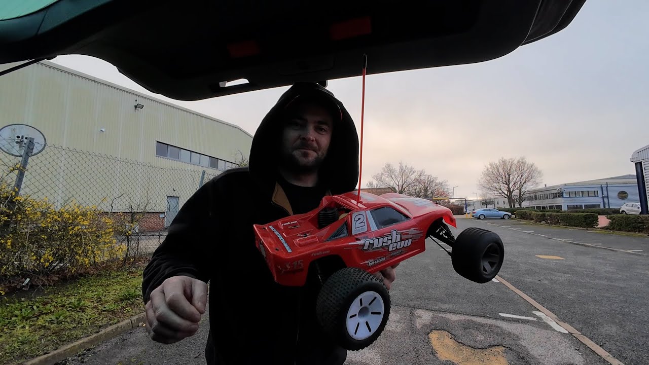 HPI Rush Evo Nitro ENGINE TRANSPLANT FIRST DRIVE! - YouTube