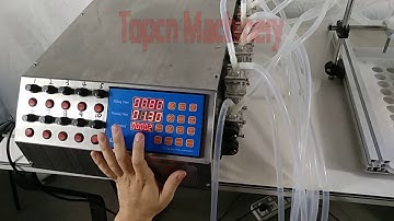 10 head Peristaltic pump filling machine Automatic filling testing
