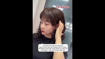 Tóc giả xoăn ngang vai trung niên/ tóc giả che mái hói, che tóc bạc/ tóc giả xoăn kiểu Pháp đẹp nhất