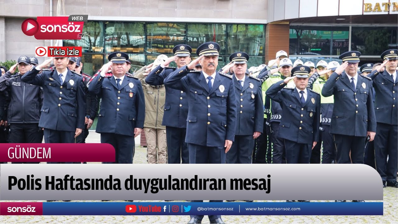 Polis Haftasında duygulandıran mesaj;