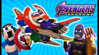 NERF Avengers ENDGAME 2019 Assembler Gear ULTIMATE Blaster!! THANOS vs Puppet Steve WAR Unboxing