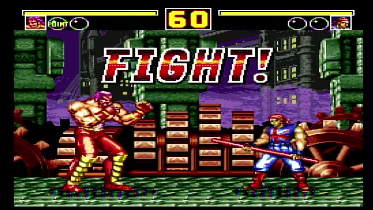 Fatal Fury 2(Genesis)-Wolfgang Krauser vs Billy Kane III
